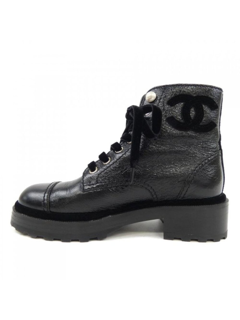 Chanel Lace Up Boots - Picture 2 of 6